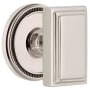 Grandeur Carre Solid Brass Privacy Door Knob Set with Soleil Trim from the Concealed Screw Collection - 2-3/4" Backset Polished Nickel