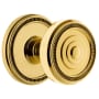Grandeur Soleil Solid Brass Privacy Door Knob Set with Soleil Trim from the Concealed Screw Collection - 2-3/4" Backset Lifetime Brass