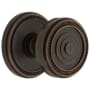 Grandeur Soleil Solid Brass Privacy Door Knob Set with Soleil Trim from the Concealed Screw Collection - 2-3/4" Backset Timeless Bronze