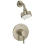 Grohe Concetto Shower Only Trim Package with 1.75 GPM Multi Function Shower Head with EcoJoy, DreamSpray, and SpeedClean Technologies and SilkMove Cartridge Brushed Nickel