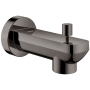 Grohe Lineare 4-7/16" Integrated Diverter Tub Spout with StarLight Technology Hard Graphite