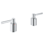 Grohe Atrio New Lever Handles for Tub Fillers Starlight Chrome
