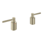Grohe Atrio New Lever Handles for Tub Fillers Brushed Nickel Infinity