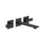 Grohe Allure New 1.2 GPM Wall Mounted Widespread Bathroom Faucet Matte Black