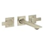 Grohe Allure New 1.2 GPM Wall Mounted Widespread Bathroom Faucet Brushed Nickel