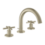 Grohe Atrio New 1.2 GPM Widespread Bathroom Faucet with Pop-Up Drain Assembly Brushed Nickel Infinity