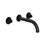 Grohe Atrio New 1.2 GPM Wall Mounted Widespread Bathroom Faucet - Less Handles Matte Black