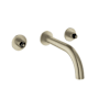 Grohe Atrio 1.2 GPM 2 Handle Wall Mount Bathroom Faucet Brushed Nickle