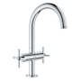 Grohe Atrio New 1.2 GPM Single Hole Bathroom Faucet with Pop-Up Drain Assembly Starlight Chrome