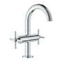 Grohe Atrio New 1.2 GPM Single Hole Bathroom Faucet with Pop-Up Drain Assembly Starlight Chrome