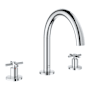 Grohe Atrio New Deck Mounted Roman Tub Filler Starlight Chrome