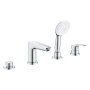 Grohe Tempesta Deck Mounted Tub Filler - Includes Hand Shower Starlight Chrome