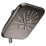 Grohe Rainshower SmartActive 1.75 GPM Multi Function Shower Head with DreamSpray and EcoJoy Technology Hard Graphite