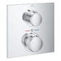Grohe Allure New Thermostatic Valve Trim Only with Dual Knob Handles - Less Rough In Starlight Chrome