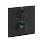 Grohe Allure New Thermostatic Valve Trim Only with Dual Knob Handles - Less Rough In Matte Black