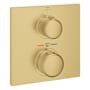 Grohe Allure New Thermostatic Valve Trim Only with Dual Knob Handles - Less Rough In Brushed Cool Sunrise