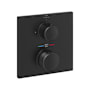 Grohe Allure New Two Function Thermostatic Valve Trim Only with Dual Knob Handles and Integrated Diverter - Less Rough In Matte Black
