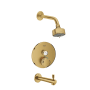 Grohe Grohtherm Thermostatic Tub and Shower Package with 1.75 GPM Multi Function Shower Head - Valve Included Brushed Cool Sunrise
