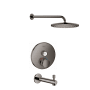 Grohe Grohtherm Thermostatic Tub and Shower Package with 1.75 GPM Single Function Shower Head - Valve Included Hard Graphite