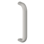 Hager 12" Center to Center Oval Wrought Door Pull from the Pulls Collection Satin Chrome