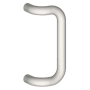 Hager 8" Center to Center 1" Round Offset Door Pull from the Pulls Collection Polished Stainless