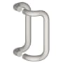 Hager 12" Center to Center 1" Round Offset Back to Back Door Pull Set from the Pulls Collection Satin Stainless