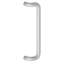 Hager 18" Center to Center 1-1/4" Round Offset Door Pull from the Pulls Collection Satin Stainless