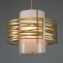 Hammerton Studio Tempest 8 Light 38" Wide Chandelier - Medium (E26) with Frosted Granite Glass Shade Gilded Brass