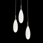 Hammerton Studio Fiori 3 Light 17" Wide LED Multi Light Pendant - 3000K Beige Silver / White