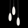 Hammerton Studio Fiori 3 Light 17" Wide LED Multi Light Pendant - 3000K Graphite / White