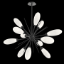 Hammerton Studio Fiori 12 Light 34" Wide LED Sputnik Chandelier - 3000K Matte Black / White
