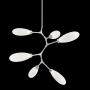 Hammerton Studio Fiori 6 Light 30" Wide LED Abstract Chandelier - 3000K Classic Silver / White