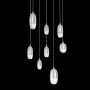 Hammerton Studio Pebble 8 Light 27" Wide LED Abstract Multi Light Pendant - 2700K Classic Silver / Clear