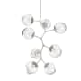 Hammerton Studio Nebula 8 Light 33" Wide LED Abstract Chandelier - 3000K Beige Silver / Zircon Clear