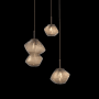 Hammerton Studio Mesa 3 Light 21" Wide LED Abstract Multi Light Pendant - 2700K Flat Bronze / Bronze