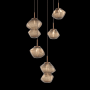 Hammerton Studio Mesa 5 Light 23" Wide LED Abstract Multi Light Pendant - 3000K Burnished Bronze / Bronze