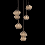 Hammerton Studio Mesa 5 Light 23" Wide LED Abstract Multi Light Pendant - 3000K Flat Bronze / Bronze
