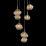 Hammerton Studio Mesa 5 Light 23" Wide LED Abstract Multi Light Pendant - 2700K Gilded Brass / Bronze