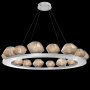 Hammerton Studio Mesa 20 Light 49" Wide LED Ring Chandelier - 3000K Classic Silver / Bronze