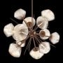 Hammerton Studio Mesa 12 Light 30" Wide LED Abstract Sputnik Chandelier - 2700K Burnished Bronze / Mesa Amber