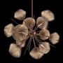 Hammerton Studio Mesa 12 Light 30" Wide LED Abstract Sputnik Chandelier - 3000K Burnished Bronze / Mesa Bronze