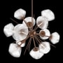 Hammerton Studio Mesa 12 Light 30" Wide LED Abstract Sputnik Chandelier - 3000K Burnished Bronze / Mesa Clear