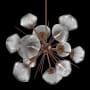 Hammerton Studio Mesa 12 Light 30" Wide LED Abstract Sputnik Chandelier - 3000K Burnished Bronze / Mesa Smoke