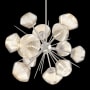 Hammerton Studio Mesa 12 Light 30" Wide LED Abstract Sputnik Chandelier - 2700K Beige Silver / Mesa Amber