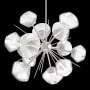 Hammerton Studio Mesa 12 Light 30" Wide LED Abstract Sputnik Chandelier - 2700K Beige Silver / Mesa Clear
