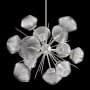 Hammerton Studio Mesa 12 Light 30" Wide LED Abstract Sputnik Chandelier - 2700K Beige Silver / Mesa Smoke