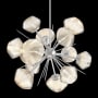 Hammerton Studio Mesa 12 Light 30" Wide LED Abstract Sputnik Chandelier - 3000K Classic Silver / Mesa Amber