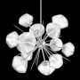 Hammerton Studio Mesa 12 Light 30" Wide LED Abstract Sputnik Chandelier - 3000K Classic Silver / Mesa Clear
