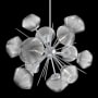 Hammerton Studio Mesa 12 Light 30" Wide LED Abstract Sputnik Chandelier - 3000K Classic Silver / Mesa Smoke