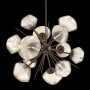Hammerton Studio Mesa 12 Light 30" Wide LED Abstract Sputnik Chandelier - 3000K Flat Bronze / Mesa Amber